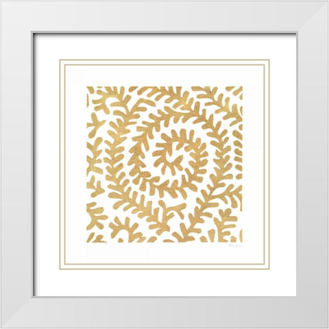 Simply Elegant XIII White Modern Wood Framed Art Print with Double Matting by Green, Nancy