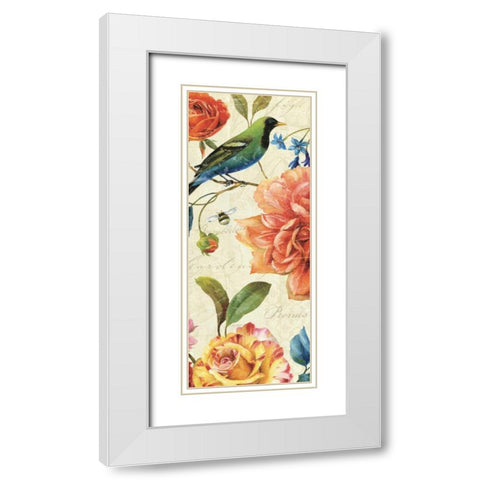 Rainbow Garden VI White Modern Wood Framed Art Print with Double Matting by Audit, Lisa