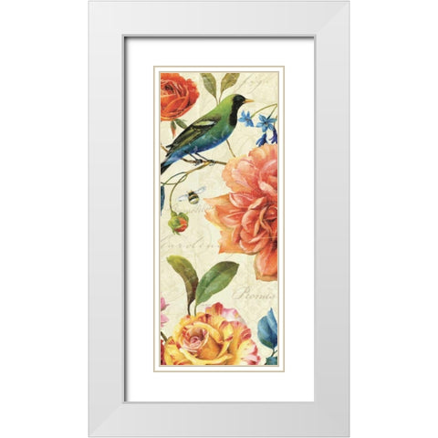 Rainbow Garden VI White Modern Wood Framed Art Print with Double Matting by Audit, Lisa