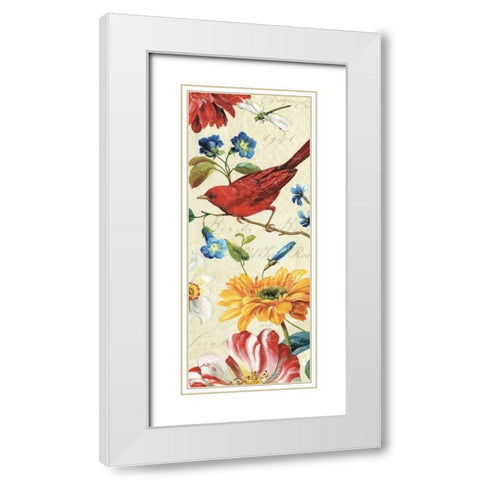 Rainbow Garden VII White Modern Wood Framed Art Print with Double Matting by Audit, Lisa
