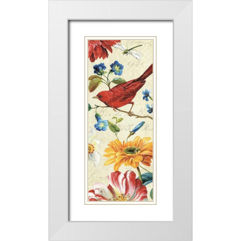 Rainbow Garden VII White Modern Wood Framed Art Print with Double Matting by Audit, Lisa