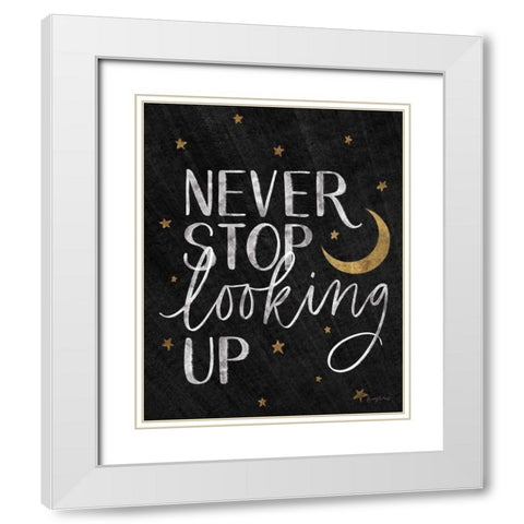 Little Child I Black Gold White Modern Wood Framed Art Print with Double Matting by Thorns, Becky
