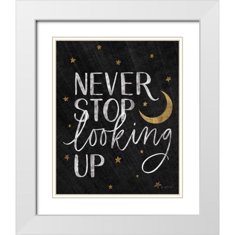 Little Child I Black Gold White Modern Wood Framed Art Print with Double Matting by Thorns, Becky