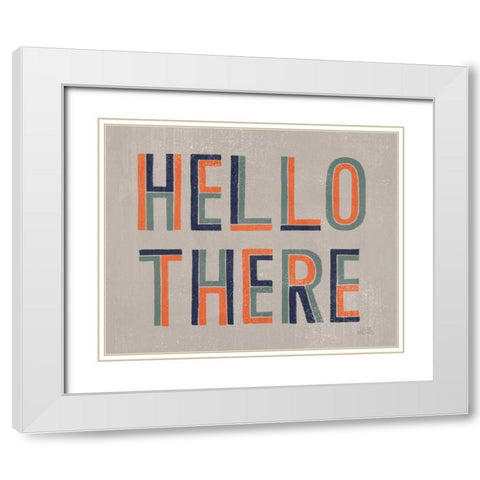 Retro Words III Gray Crop White Modern Wood Framed Art Print with Double Matting by Marshall, Laura