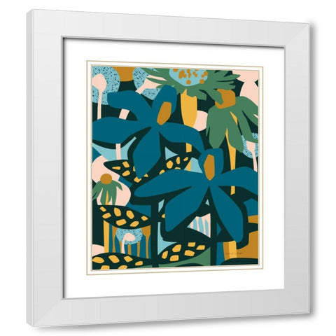 Color Your Life White Modern Wood Framed Art Print with Double Matting by Gallagher, Megan