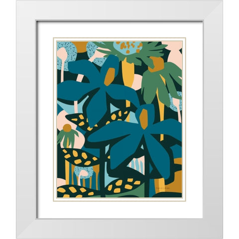 Color Your Life White Modern Wood Framed Art Print with Double Matting by Gallagher, Megan