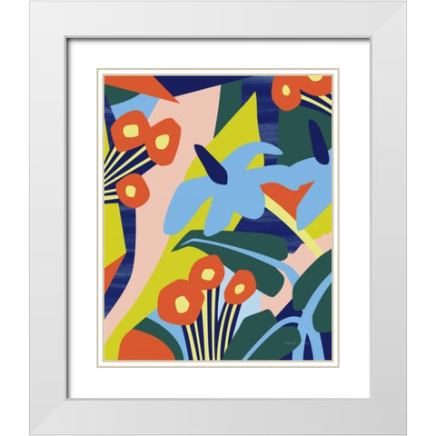 Growing Up White Modern Wood Framed Art Print with Double Matting by Gallagher, Megan