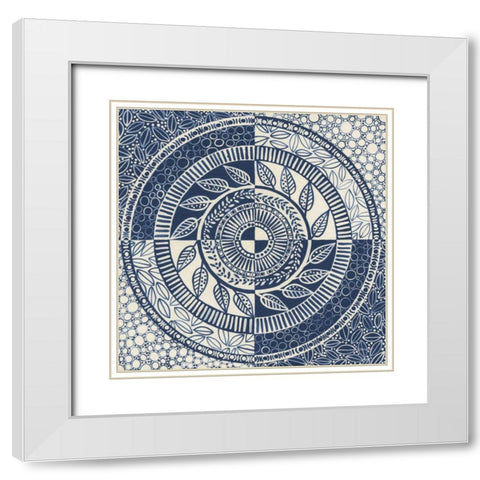 Hemma I White Modern Wood Framed Art Print with Double Matting by Lovell, Kathrine