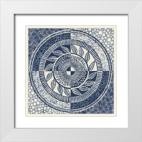 Hemma I White Modern Wood Framed Art Print with Double Matting by Lovell, Kathrine