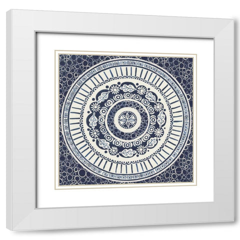 Hemma IV White Modern Wood Framed Art Print with Double Matting by Lovell, Kathrine