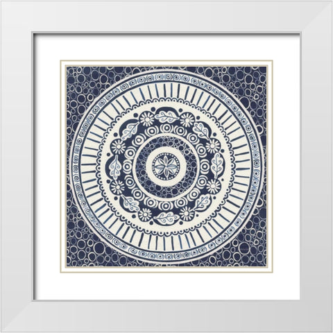 Hemma IV White Modern Wood Framed Art Print with Double Matting by Lovell, Kathrine