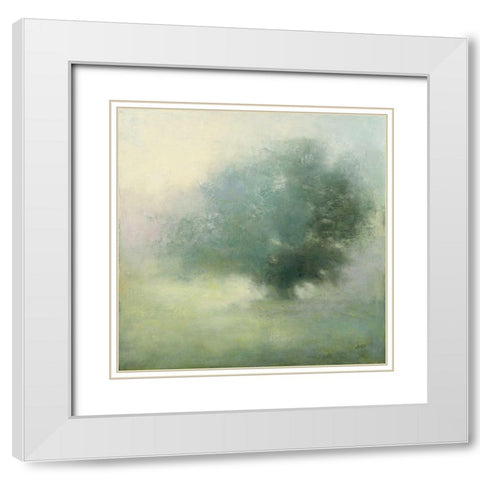 Morning Haze White Modern Wood Framed Art Print with Double Matting by Purinton, Julia