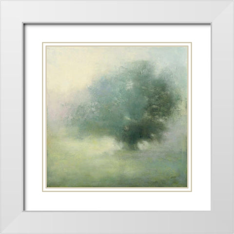 Morning Haze White Modern Wood Framed Art Print with Double Matting by Purinton, Julia