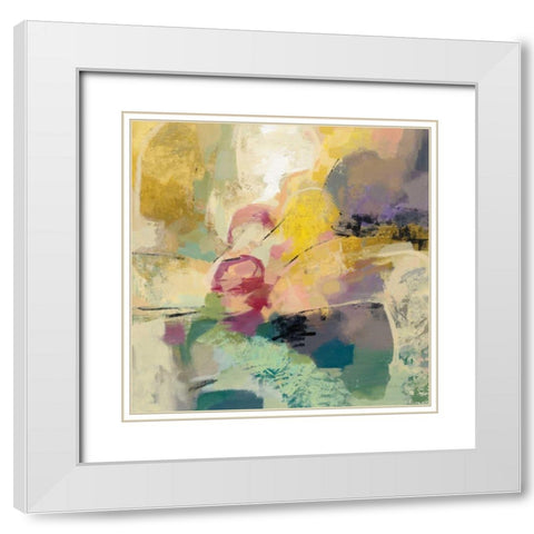 Mid Mod Mood White Modern Wood Framed Art Print with Double Matting by Vassileva, Silvia