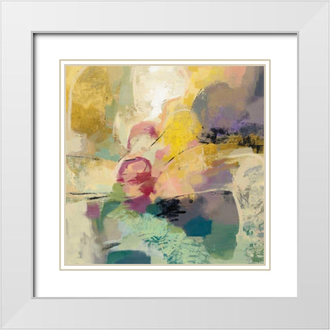 Mid Mod Mood White Modern Wood Framed Art Print with Double Matting by Vassileva, Silvia