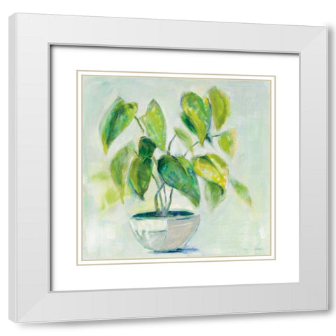 Indoor Happiness Neutral White Modern Wood Framed Art Print with Double Matting by Schlabach, Sue