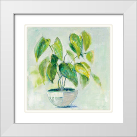 Indoor Happiness Neutral White Modern Wood Framed Art Print with Double Matting by Schlabach, Sue