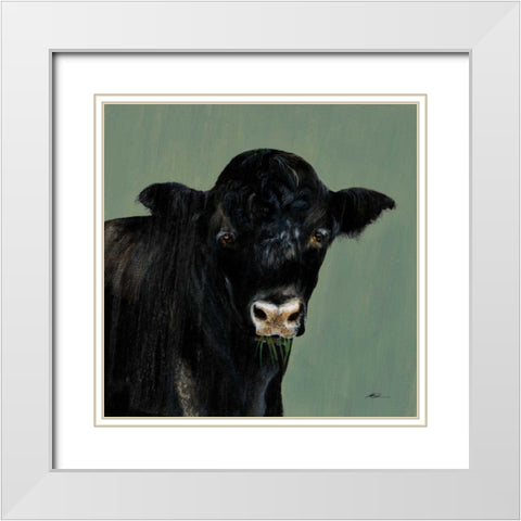 Farm Team I Sage White Modern Wood Framed Art Print with Double Matting by Ducklow, Patsy