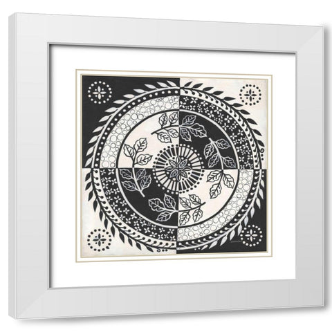 Hemma II BC White Modern Wood Framed Art Print with Double Matting by Lovell, Kathrine