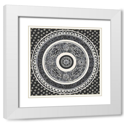 Hemma III BC White Modern Wood Framed Art Print with Double Matting by Lovell, Kathrine