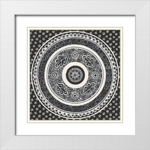 Hemma III BC White Modern Wood Framed Art Print with Double Matting by Lovell, Kathrine