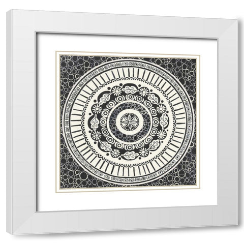 Hemma IV BC White Modern Wood Framed Art Print with Double Matting by Lovell, Kathrine