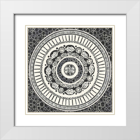 Hemma IV BC White Modern Wood Framed Art Print with Double Matting by Lovell, Kathrine