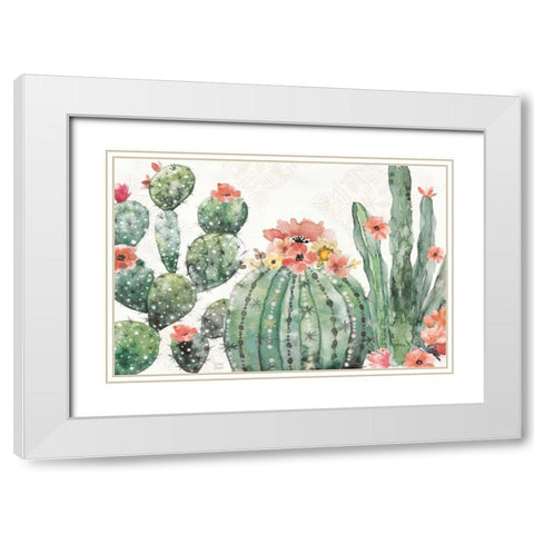 Sweet Southwest I White Modern Wood Framed Art Print with Double Matting by June, Dina