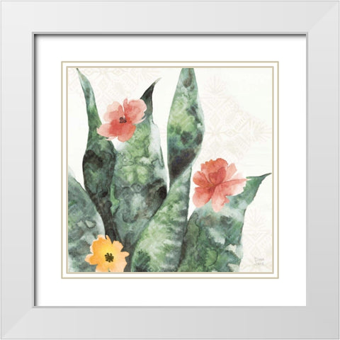 Sweet Southwest IV White Modern Wood Framed Art Print with Double Matting by June, Dina