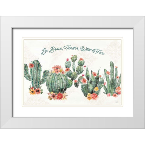 Sweet Southwest VIII White Modern Wood Framed Art Print with Double Matting by June, Dina