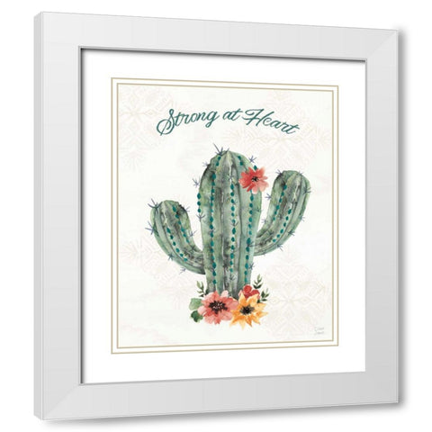 Sweet Southwest IX White Modern Wood Framed Art Print with Double Matting by June, Dina