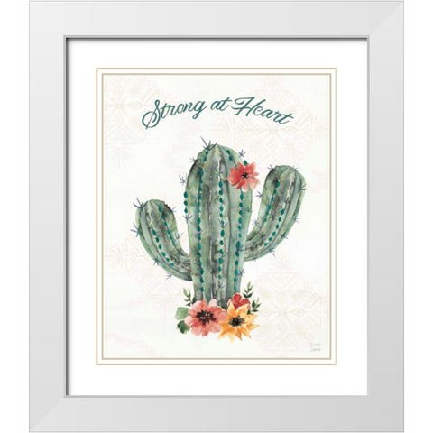 Sweet Southwest IX White Modern Wood Framed Art Print with Double Matting by June, Dina