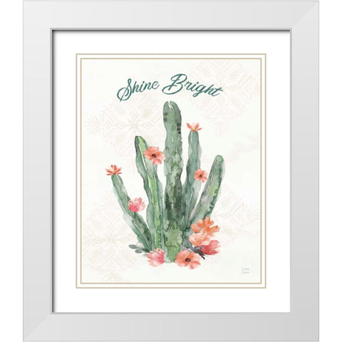 Sweet Southwest XIV White Modern Wood Framed Art Print with Double Matting by June, Dina