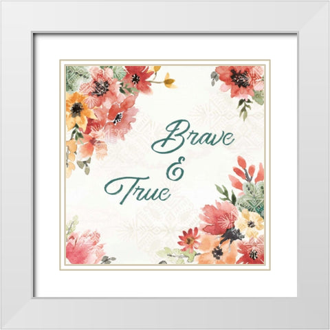 Sweet Southwest XX White Modern Wood Framed Art Print with Double Matting by June, Dina
