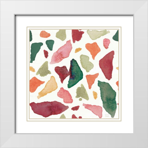 Sweet Southwest Pattern IV White Modern Wood Framed Art Print with Double Matting by June, Dina