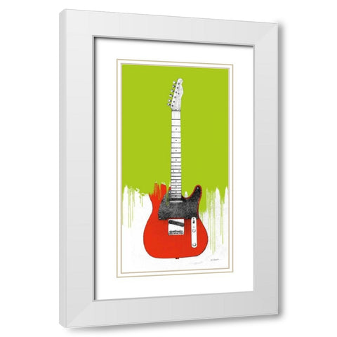 Garage Band I Paint White Modern Wood Framed Art Print with Double Matting by Schick, Mike
