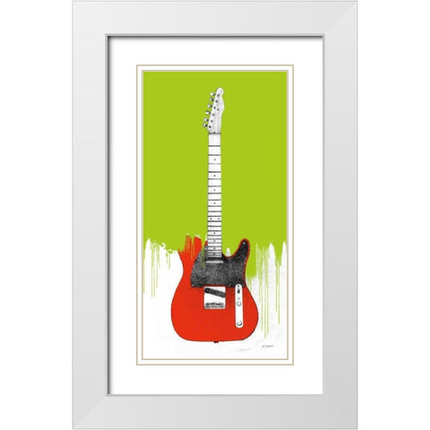 Garage Band I Paint White Modern Wood Framed Art Print with Double Matting by Schick, Mike