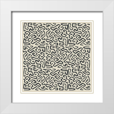 Kuba Play I Neutral White Modern Wood Framed Art Print with Double Matting by Warrick, Cheryl