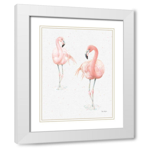 Gracefully Pink XI Light Reversed White Modern Wood Framed Art Print with Double Matting by Audit, Lisa
