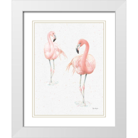 Gracefully Pink XI Light Reversed White Modern Wood Framed Art Print with Double Matting by Audit, Lisa