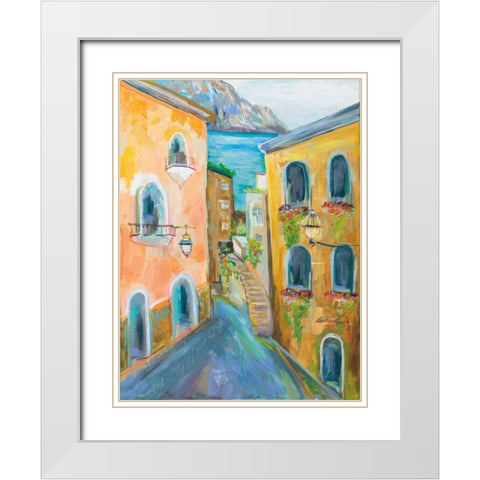 Positano I White Modern Wood Framed Art Print with Double Matting by Vertentes, Jeanette