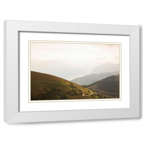 The Pass White Modern Wood Framed Art Print with Double Matting by Aledanda