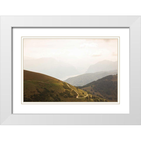 The Pass White Modern Wood Framed Art Print with Double Matting by Aledanda