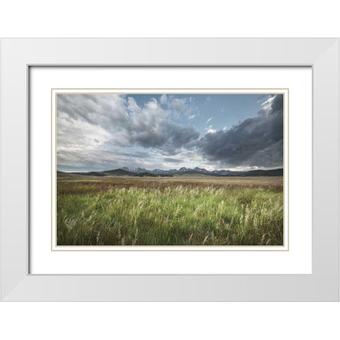 Sawtooth Mountains Idaho White Modern Wood Framed Art Print with Double Matting by Majchrowicz, Alan