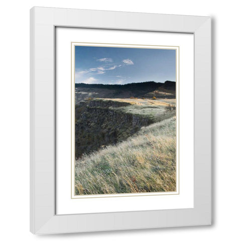 Columbia River Gorge White Modern Wood Framed Art Print with Double Matting by Majchrowicz, Alan