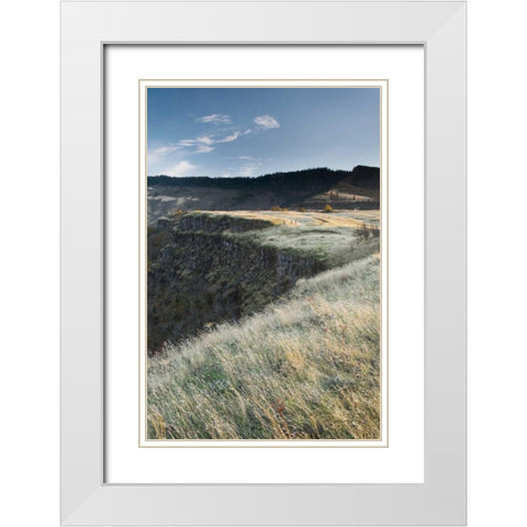 Columbia River Gorge White Modern Wood Framed Art Print with Double Matting by Majchrowicz, Alan