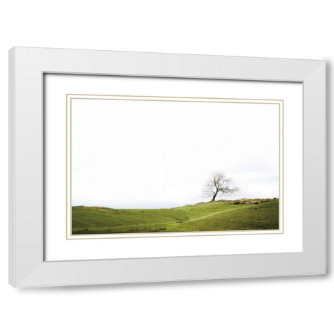 Dales Way I White Modern Wood Framed Art Print with Double Matting by Marshall, Laura