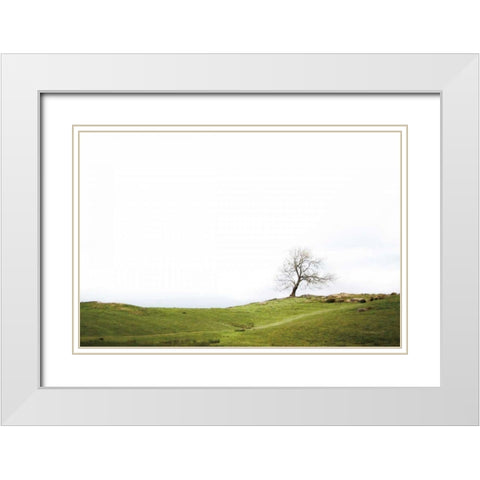 Dales Way I White Modern Wood Framed Art Print with Double Matting by Marshall, Laura