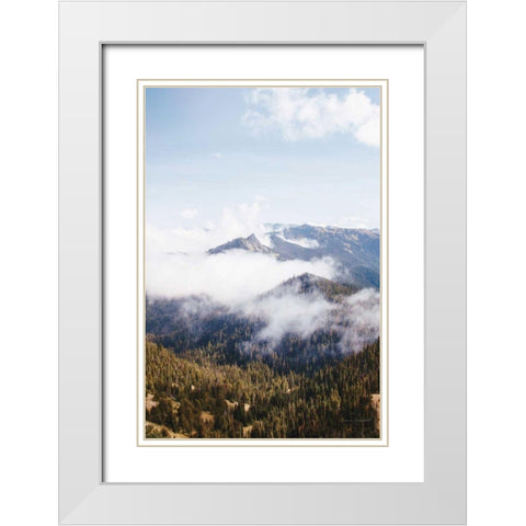 Hurricane Ridge I White Modern Wood Framed Art Print with Double Matting by Marshall, Laura