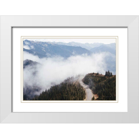 Hurricane Ridge III White Modern Wood Framed Art Print with Double Matting by Marshall, Laura
